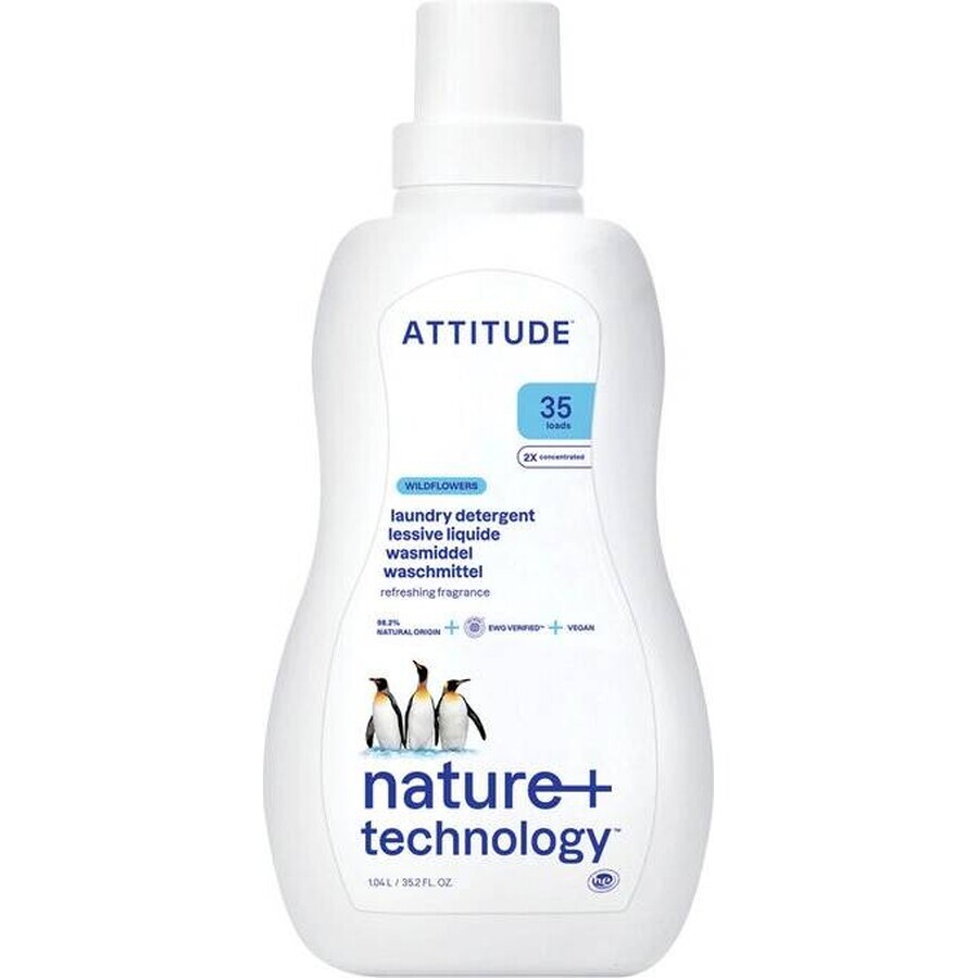 ATTITUDE Meadow Flower Scented Washing Gel 1×1050 ml, washing gel