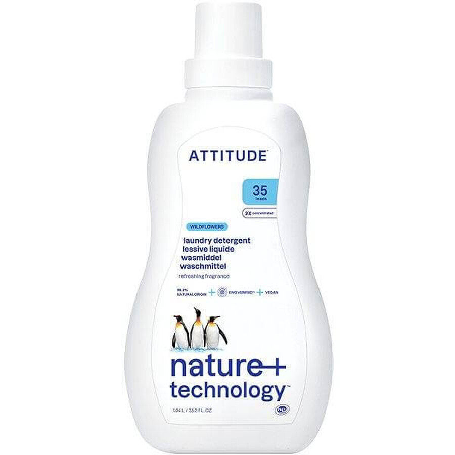 ATTITUDE Meadow Flower Scented Washing Gel 1×1050 ml, washing gel