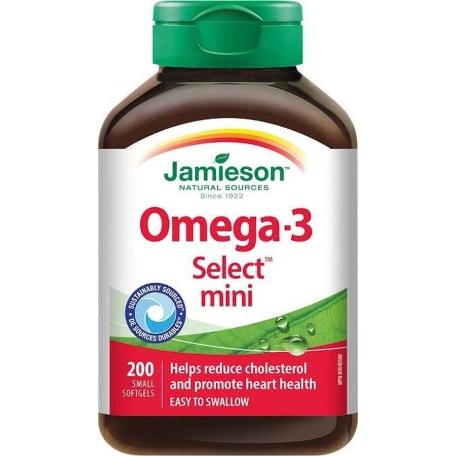 JAMIESON OMEGA-3 SELECT MINI 1×200 cps, food supplement