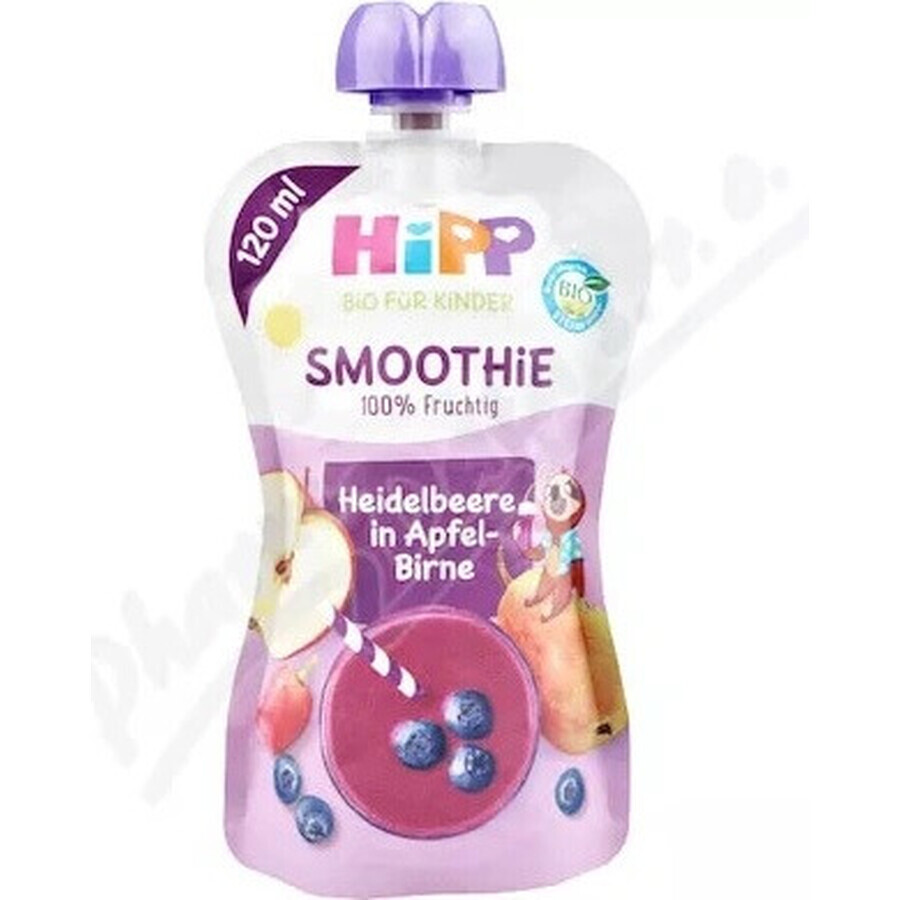 HiPP BIO Smoothie MIX Apple Pear Blueberries 1×120 ml, fruit and vegetables, 12m+