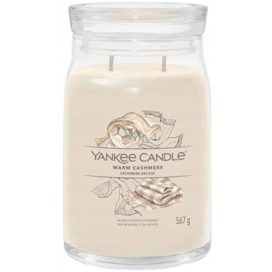 Yankee Candle Signature Large Warm Cashmere Candle 1×567 g Warm Cashmere 1×567 g, geurkaars