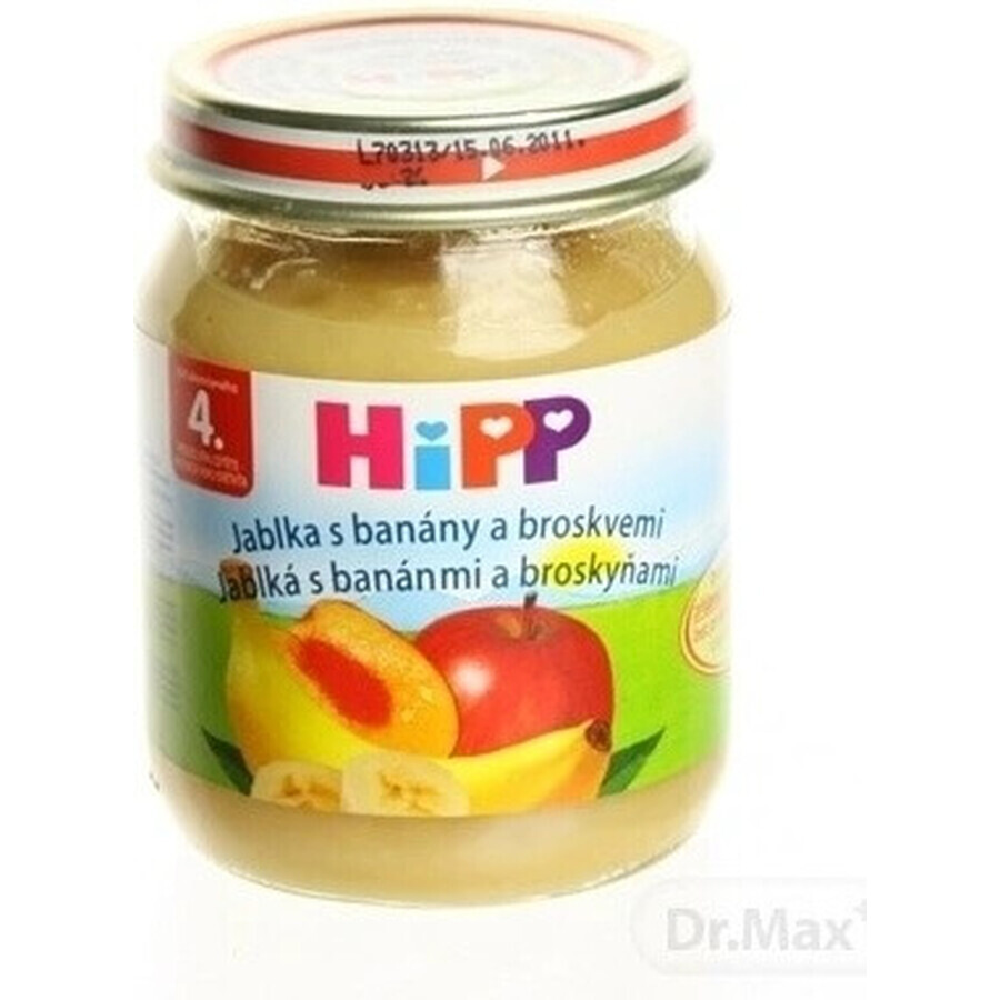 HiPP 100% Fruit Apples, Bananas and Peaches 1×125 g, fruit snack for kids