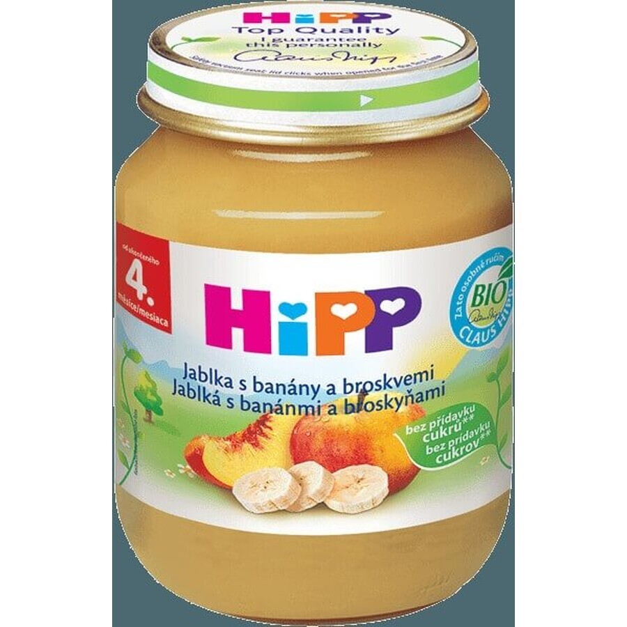 HiPP 100% Fruit Apples, Bananas and Peaches 1×125 g, fruit snack for kids