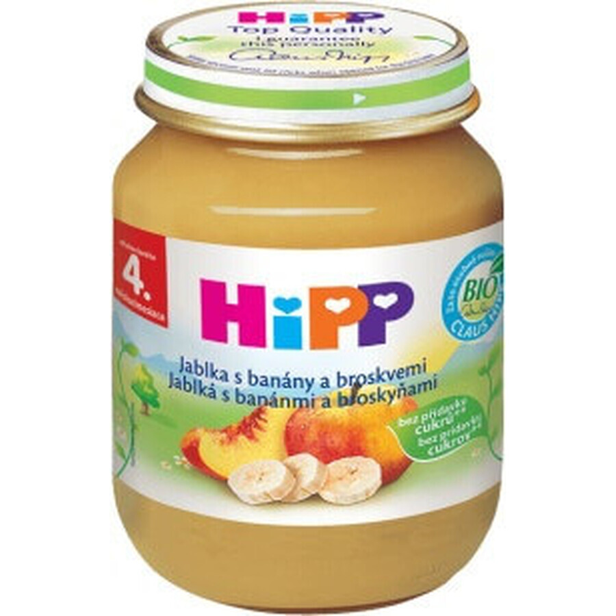 HiPP 100% Fruit Apples, Bananas and Peaches 1×125 g, fruit snack for kids