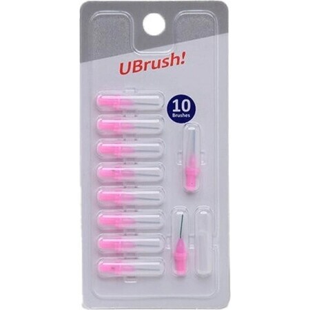 UBrush! - spazzolino interdentale - 0,7 mm rosa 1×10 pezzi