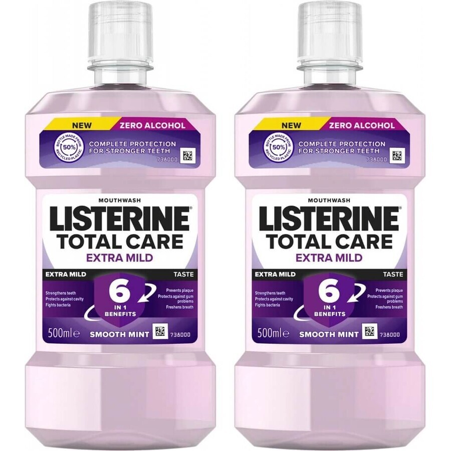 LISTERINE® TOTAL CARE Extra Mild Mondwater 1×500 ml, mondwater