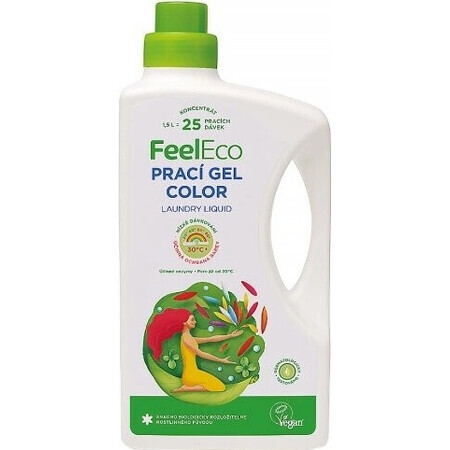 Feel Eco Wasgel 1×1500 ml voor gekleurd wasgoed