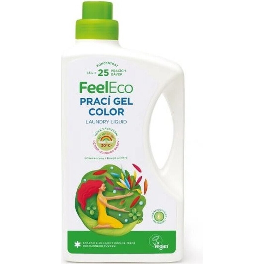 Feel Eco Wasgel 1×1500 ml voor gekleurd wasgoed