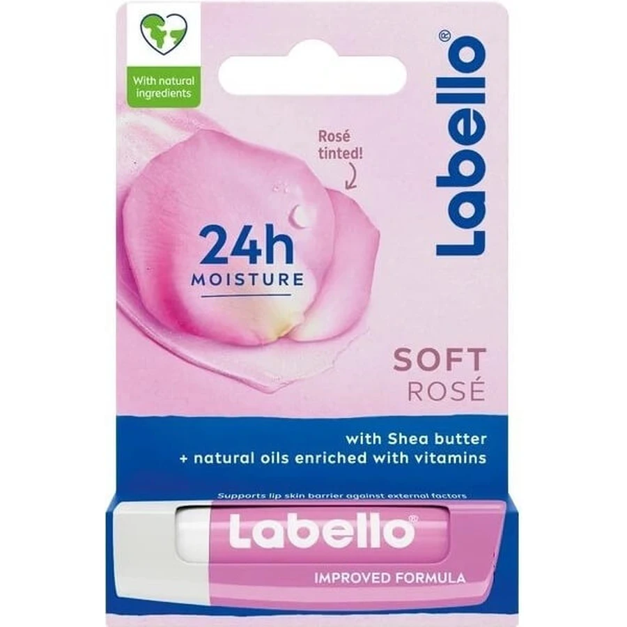 Labello SOFT ROSÉ 1×4,8 g, lip balm