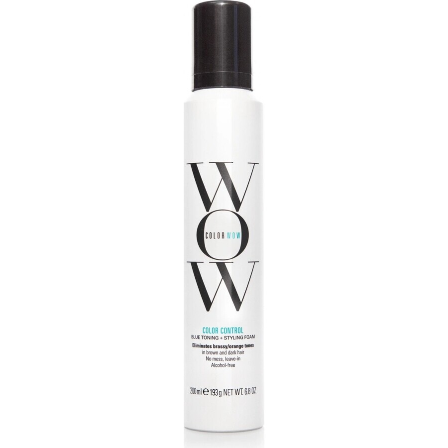 Colour Wow Colour Control Styling mousse met blauwe tint 1×200 ml, styling mousse