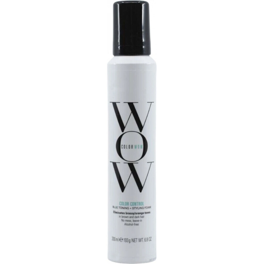 Colour Wow Colour Control Styling mousse met blauwe tint 1×200 ml, styling mousse