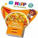 HiPP Paella biologique aux légumes et au poulet du Royaume-Uni. 1 an 1×250 g d'amuse-gueule aux légumes et à la viande pour enfants