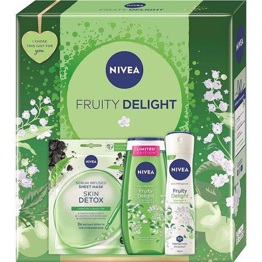 NIVEA BOX FRUITY FRUITY DELIGHT LE 1×1 pz, confezione regalo