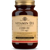 Solgar Vitamina D3 2200 UI 50 cápsulas 1×50 tbl, complemento alimenticio