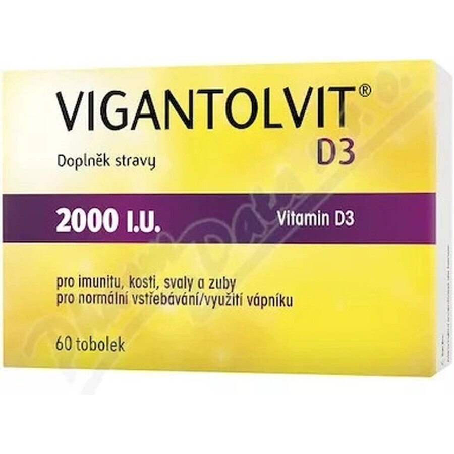 Vigantolvit D3 2000 UI 1×60 cps, integratore alimentare