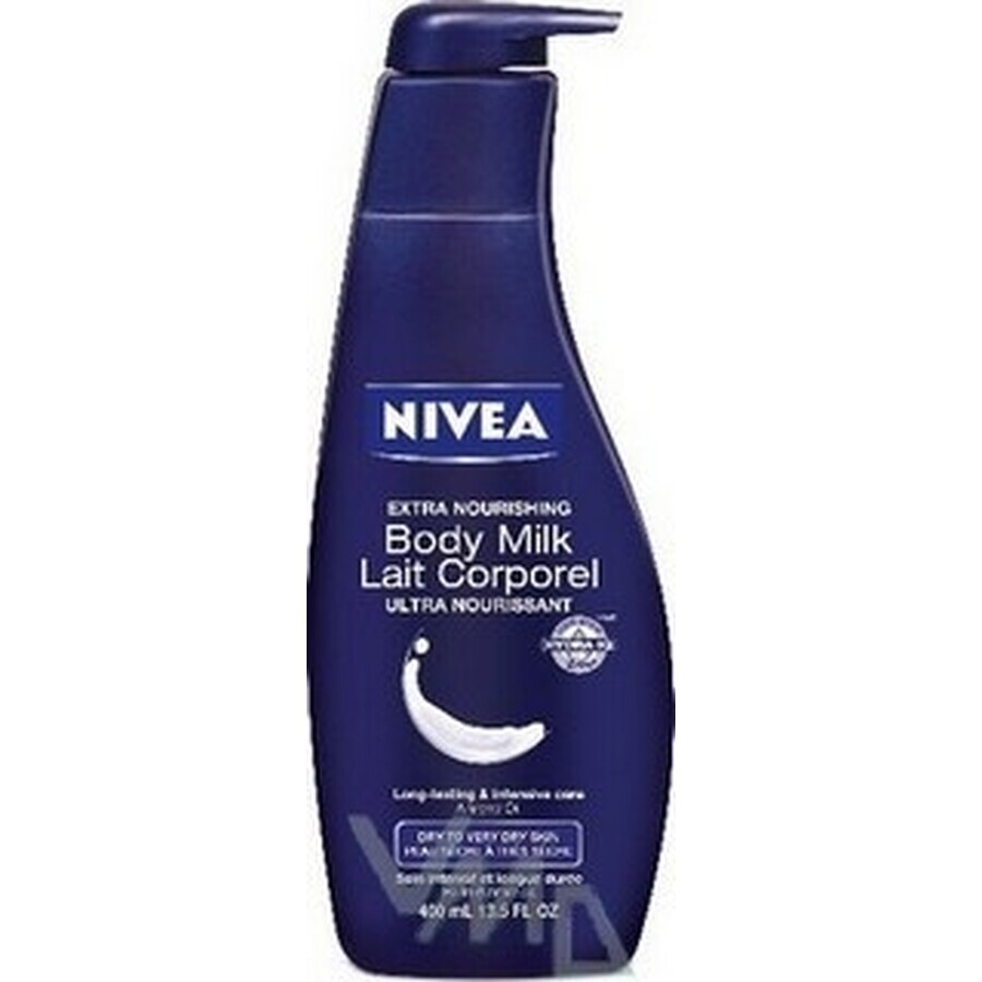 NIVEA BODY MILK - DRY SHEATH 1×400 ml, îngrijire de lungă durată