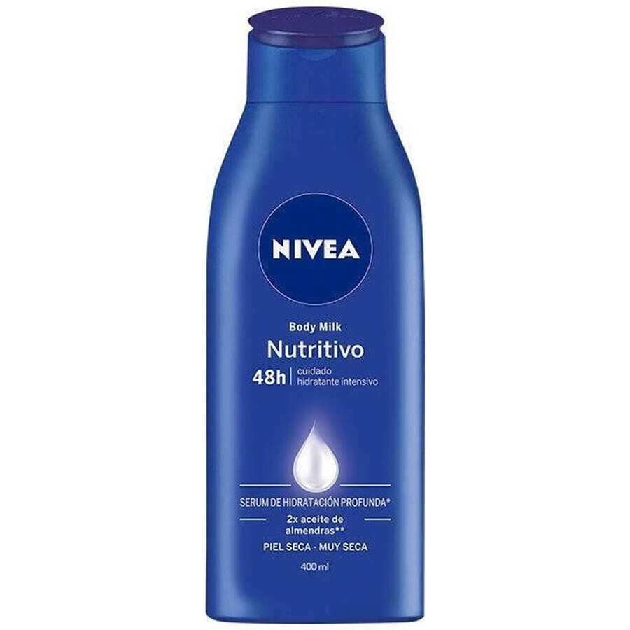 NIVEA BODY MILK - DRY SHEATH 1×400 ml, îngrijire de lungă durată