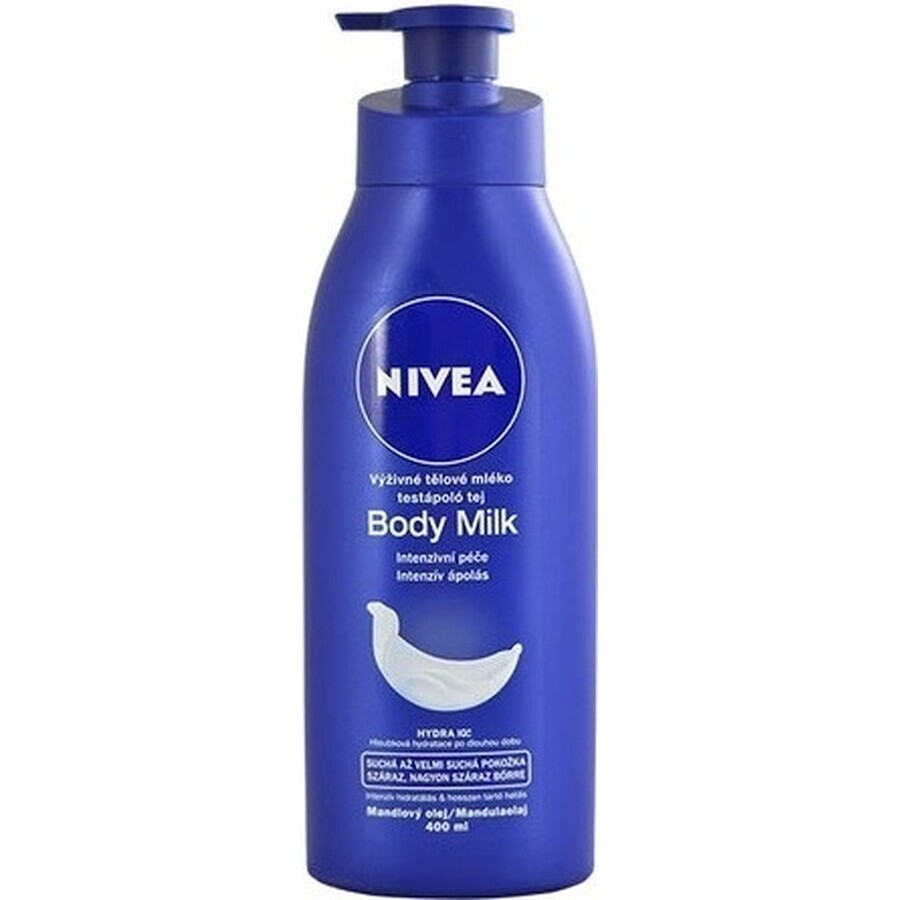 NIVEA BODY MILK - DRY SHEATH 1×400 ml, îngrijire de lungă durată