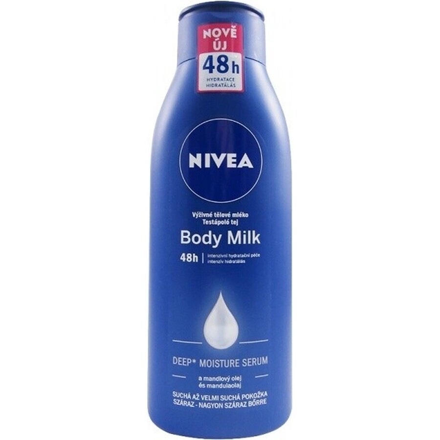 NIVEA BODY MILK - DRY SHEATH 1×400 ml, îngrijire de lungă durată