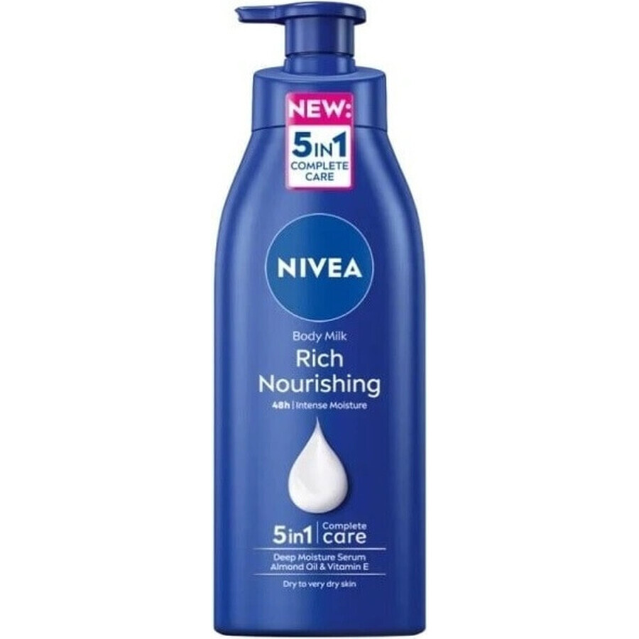 NIVEA BODY MILK - DRY SHEATH 1×400 ml, îngrijire de lungă durată