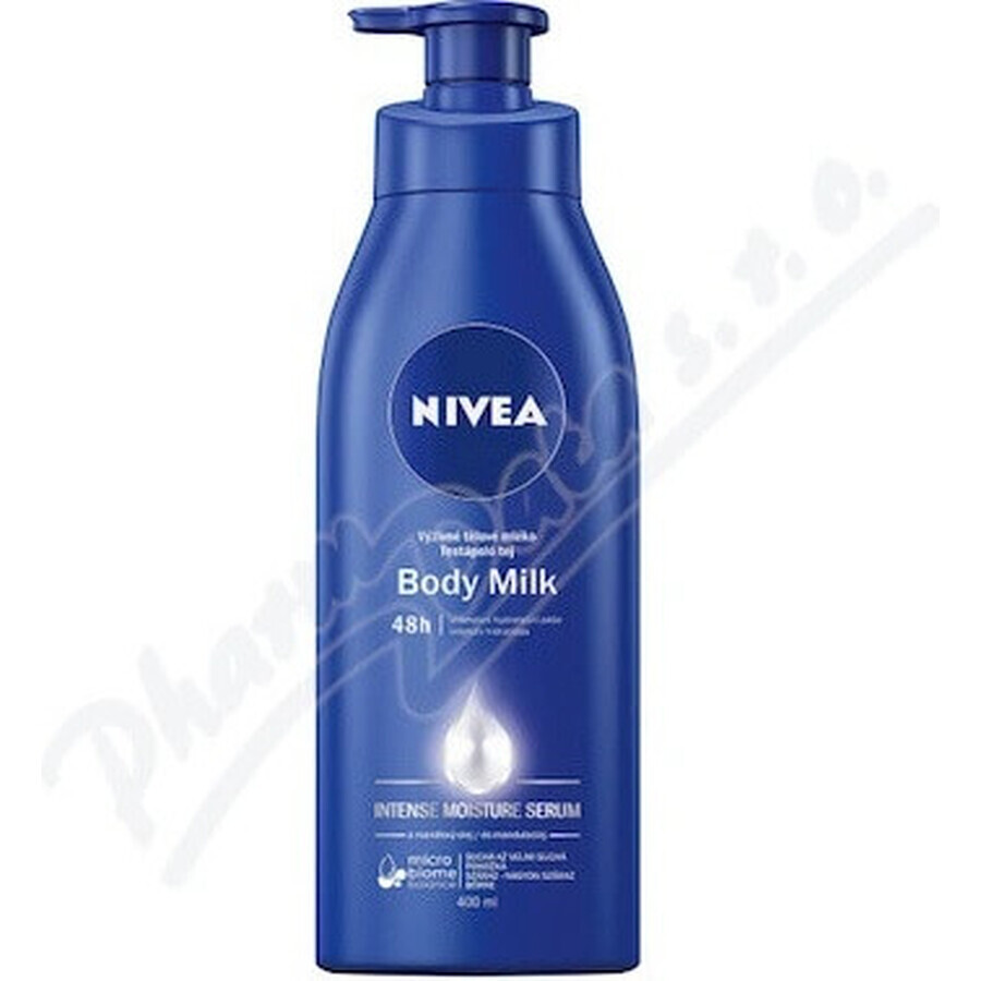 NIVEA BODY MILK - DRY SHEATH 1×400 ml, îngrijire de lungă durată