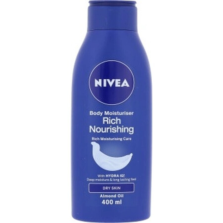 NIVEA BODY MILK - DRY SHEATH 1×400 ml, îngrijire de lungă durată