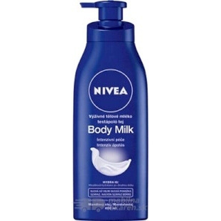 NIVEA BODY MILK - DRY SHEATH 1×400 ml, îngrijire de lungă durată