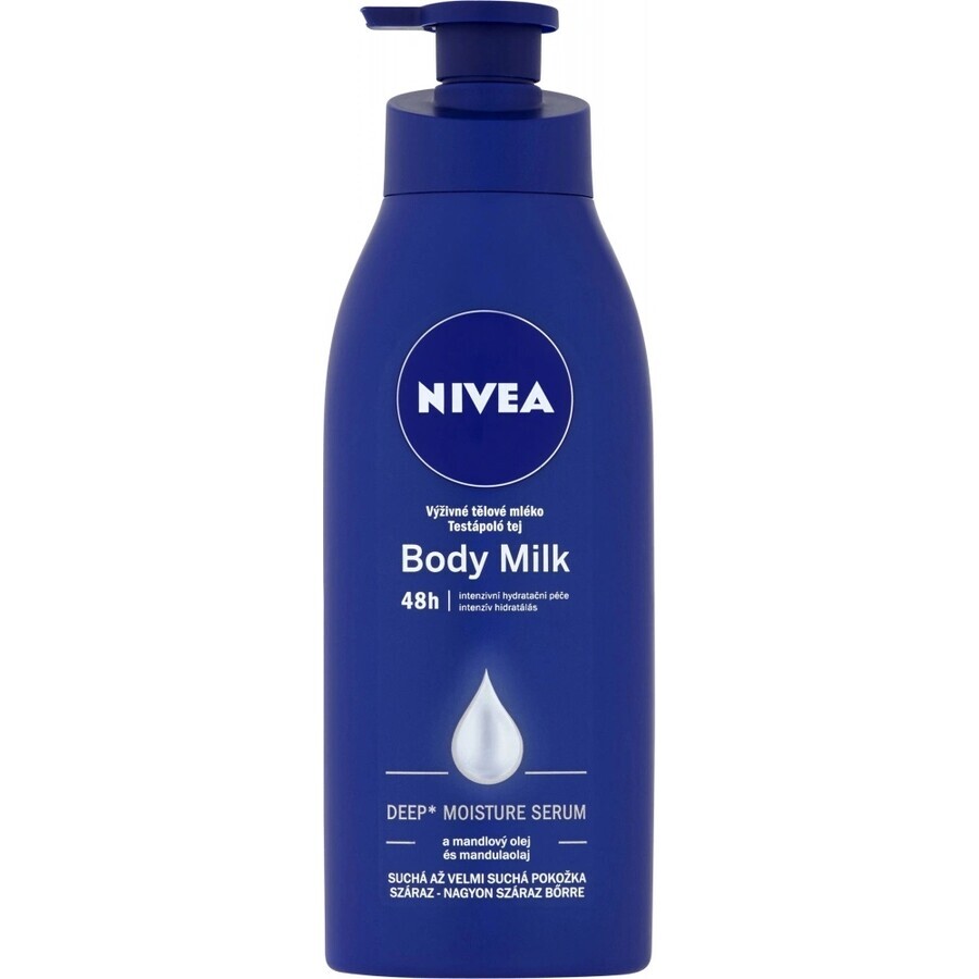 NIVEA BODY MILK - DRY SHEATH 1×400 ml, îngrijire de lungă durată