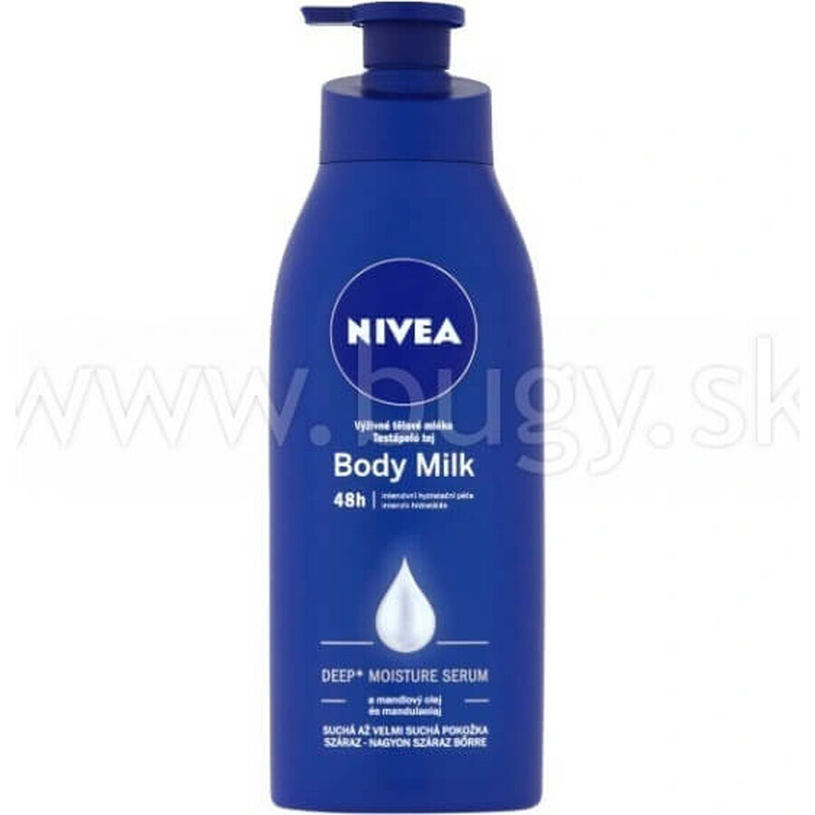 NIVEA BODY MILK - DRY SHEATH 1×400 ml, îngrijire de lungă durată