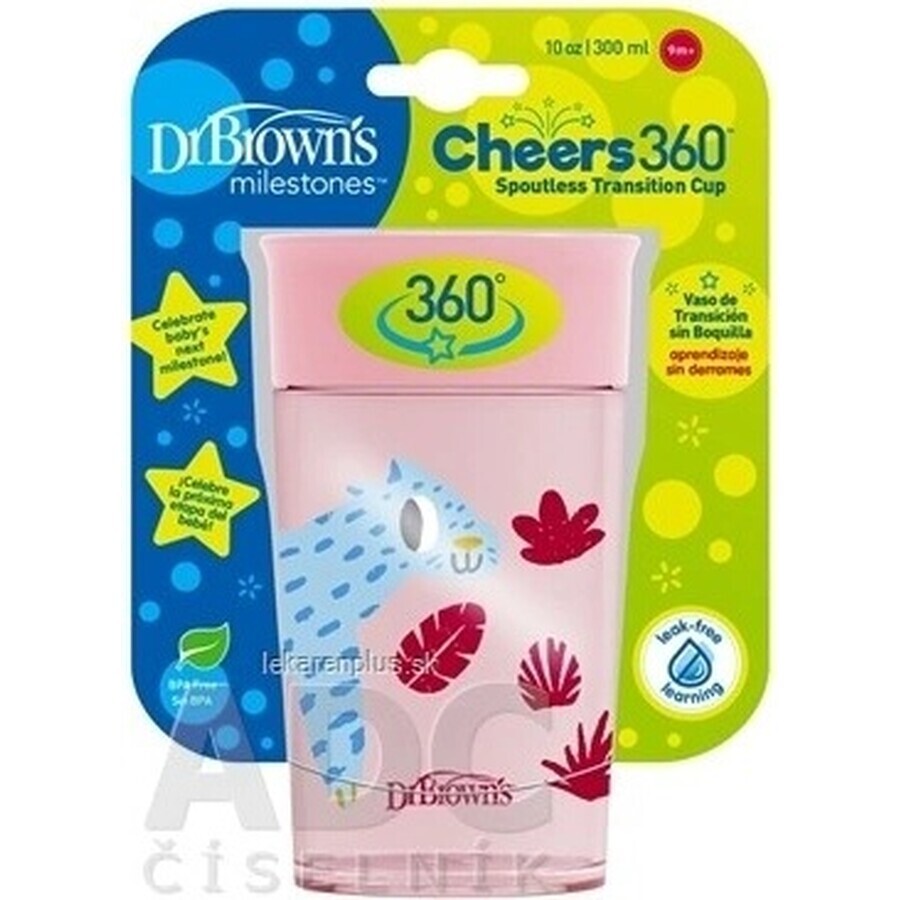 BROWN'S CHEERS JUNGLE 300 ml 1×1 pc, gobelet de transition (9 m.+)