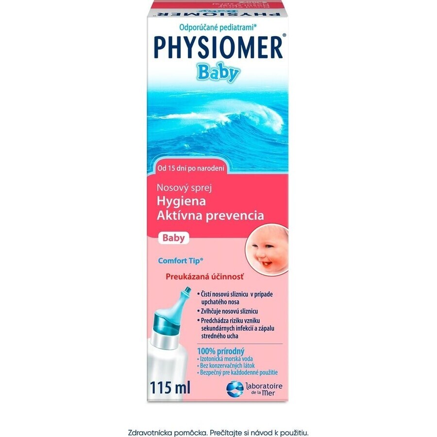 PHYSIOMER Baby isotonic 1×115 ml, isotonic, with sea water