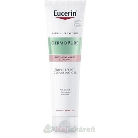 Eucerin DERMOPURE Gel de curățare exfoliant cu acțiune triplă 1×150 ml, Gel de curățare