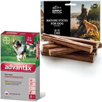 Advantix Spot-on voor honden van 10 tot 25 kg 1×2,5 ml, pipet