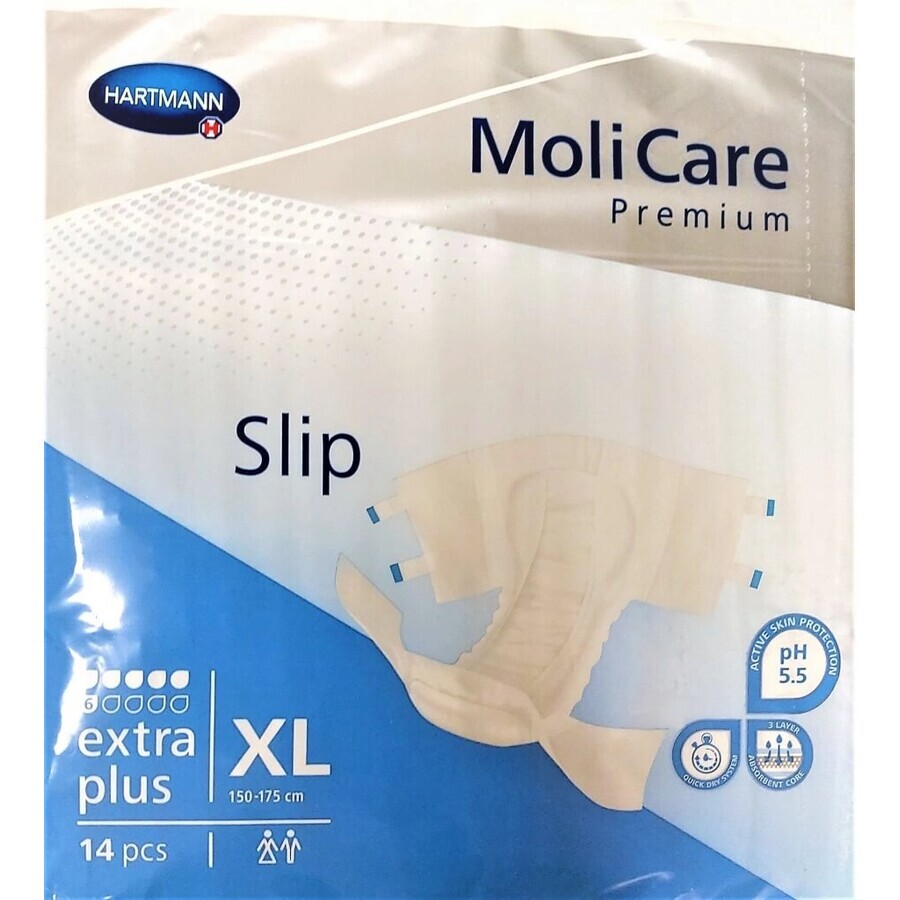 MoliCare Slip extra plus 6 sq. XL 1×14pcs, chiloți pentru incontinență