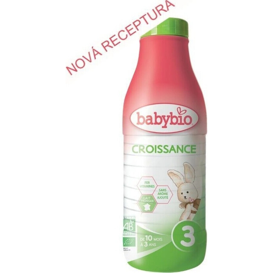 BABYBIO Croissance 3 flüssige Bio-Babymilch (1 Liter) 1×1 l