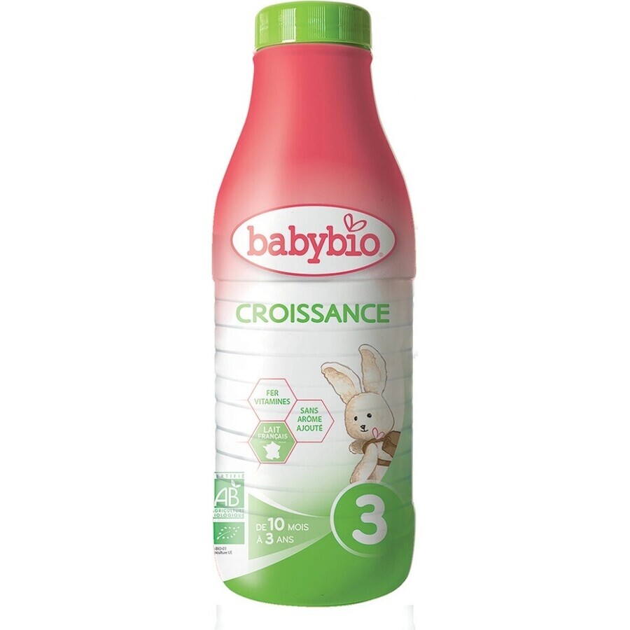 BABYBIO Croissance 3 flüssige Bio-Babymilch (1 Liter) 1×1 l