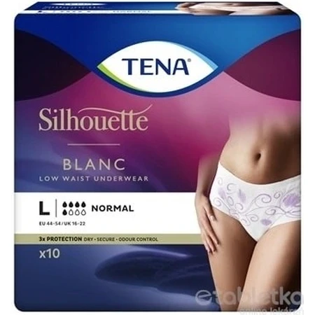 TENA Silhouette Normal L 1×10 sztuk, majtki chłonne na nietrzymanie moczu: ceny i cechy