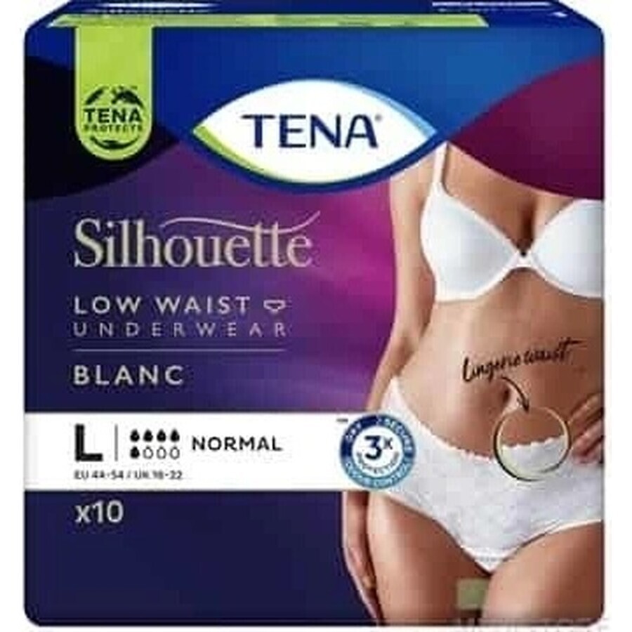 TENA Silhouette Normal L 1×10 pezzi, slip per incontinenza