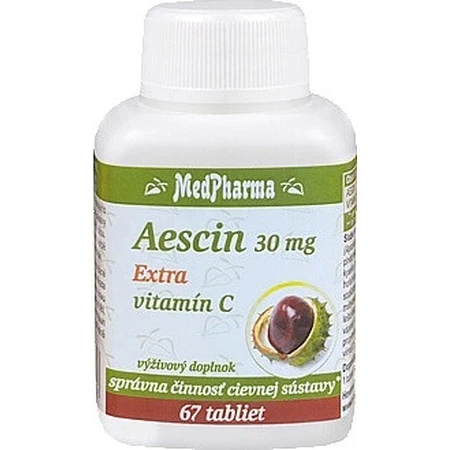 MedPharma Aescin 30 mg Extra vitamine C 1×67 tbl, voedingssupplement