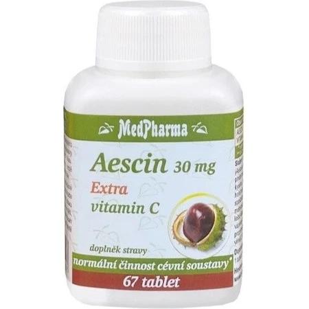 MedPharma Aescin 30 mg Extra vitamine C 1×67 tbl, voedingssupplement