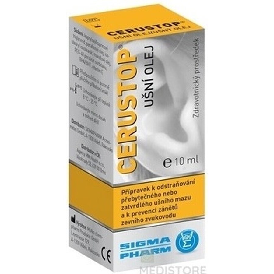 Cerustop aceite ótico 1×10 ml, aceite oral