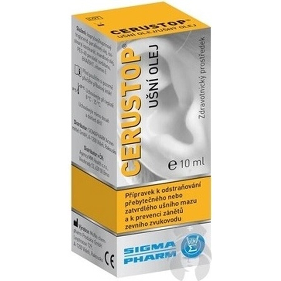 Cerustop aceite ótico 1×10 ml, aceite oral