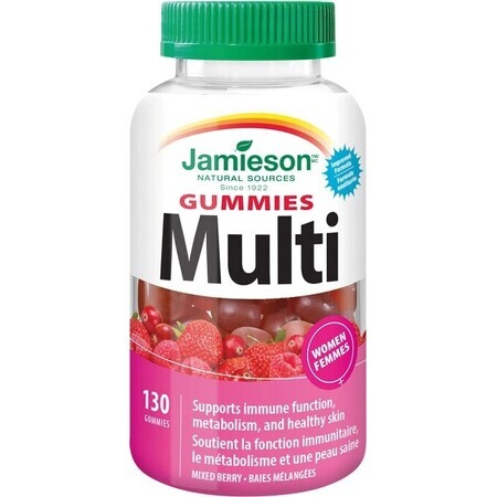 Jamieson Multi Gummies voor Vrouwen 130st 1×130 tbl, voedingssupplement