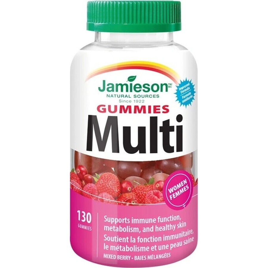 Jamieson Multi Gummies voor Vrouwen 130st 1×130 tbl, voedingssupplement