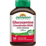 JAMIESON GLUCOSAMINE CHONDROITINE MSM 1300 mg 1×120 tbl, voedingssupplement