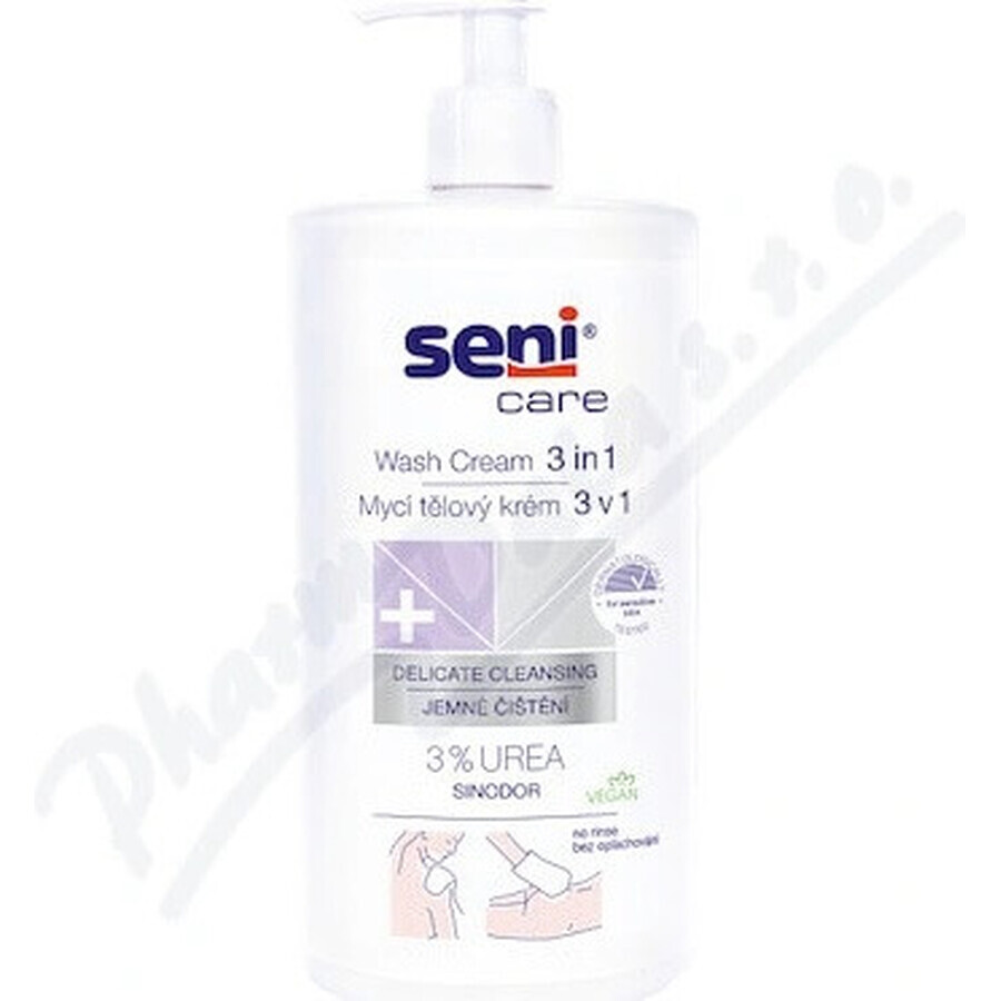 Seni Care Emulsión lavante 3 en 1 3% urea, 1x1000 ml