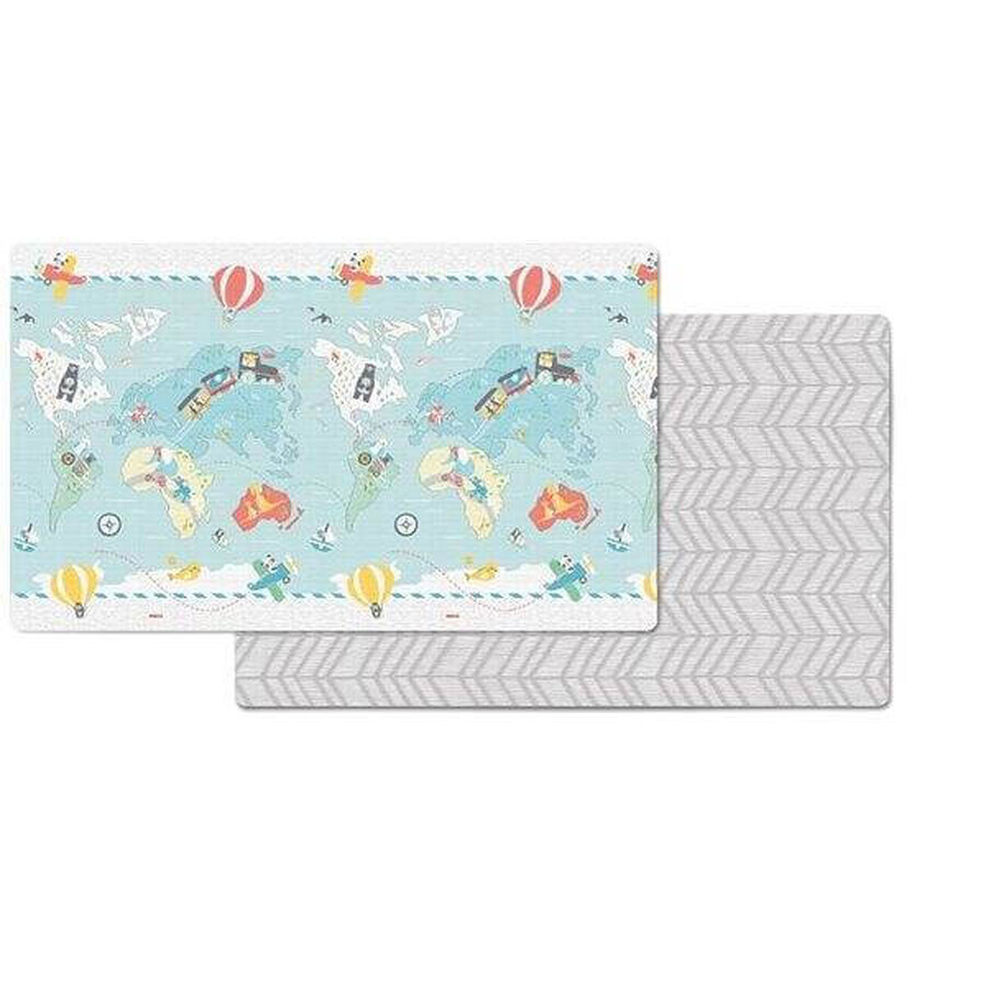 Reversible play mat - Little Traveller 0m+ 1×1 pc, play mat, 218 x 132 x 1,27 cm