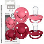 BIBS De Lux coral/ruby 1×2 pcs, one size