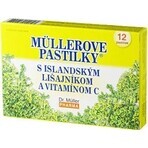 MÜLLER EILAND ZUIGTABLETTEN. KORSTMOS EN VIT. C 1×12 stuks, voor slijmvorming