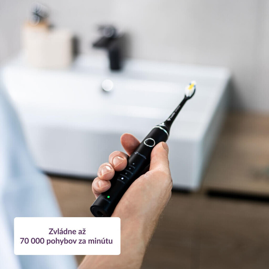 TrueLife SonicBrush Compact zwart 1×1 stuk, sonische tandenborstel